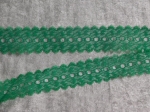 Feather Edge Eyelet Lace Per Meter 38mm Emerald